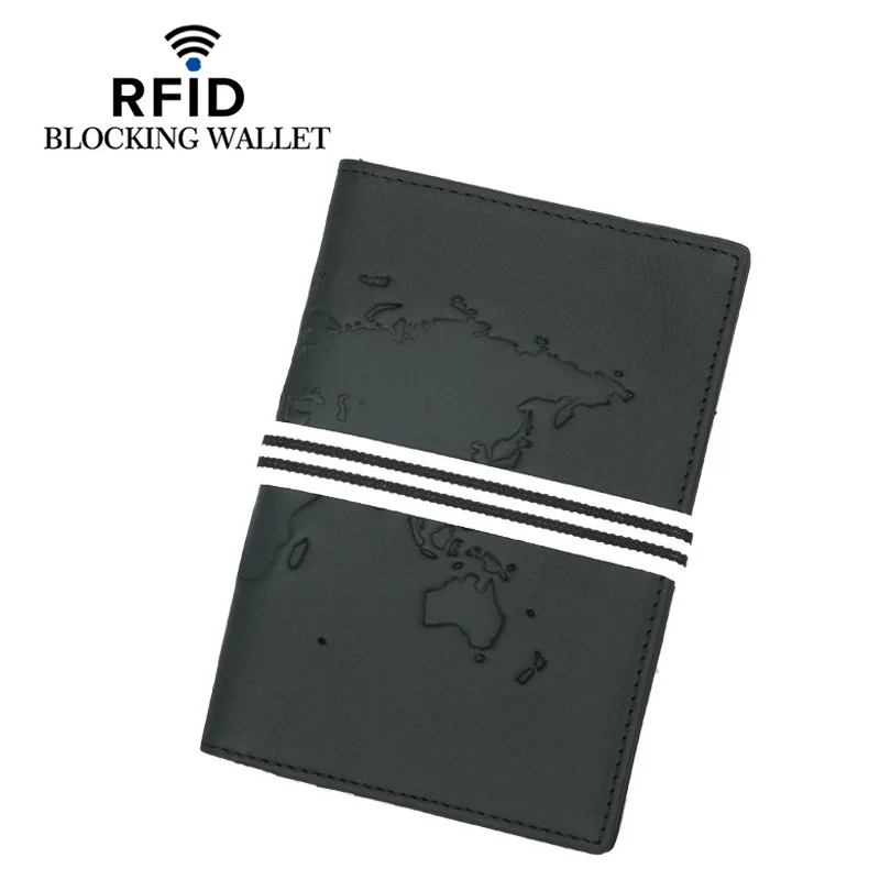 2023New Многофункциональная сумка Для карт из Воловьей Кожи Первого Слоя RFID Для Паспорта Из кожи - Это Европейский и Американский Ретро-набор сертификатов-карточек Изображение 0 
