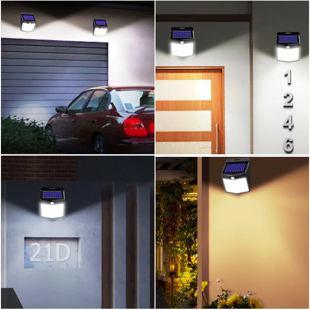 Индукционный настенный светильник, детектор движения, солнечная лампа, уличный балконный светильник IP65, водонепроницаемый, умный датчик, лампа для парковочного балкона